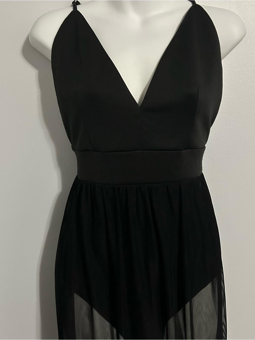 Sheer Skirt Bodysuit Slip Dress Ethereal Edgy Romance Gothic Elegance